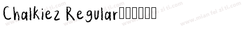 Chalkiez Regular字体转换